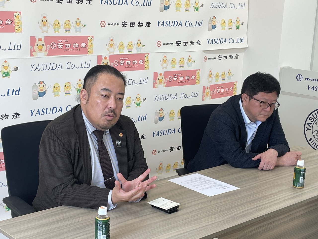 安田社長＆安田取締役本部長